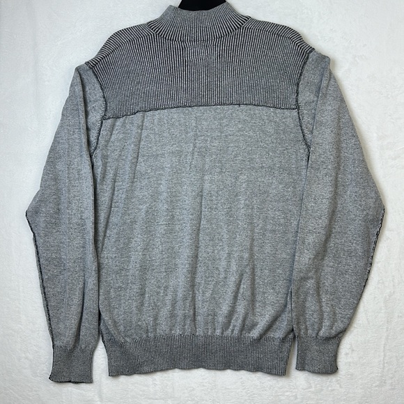 BKE Men’s Distressed Casual Sweater Gray Black Size XL - Picture 9 of 12